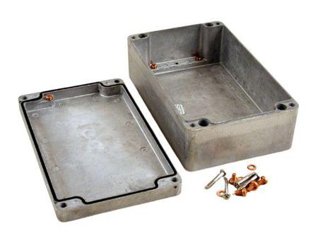 1590Z162 Hammond 1590 Series Natural Die Cast Aluminium Enclosure, IP66, IK08, Natural Lid, 260 x 160 x 90.5mm