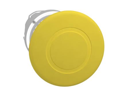 ZB4BT5 Schneider Electric Harmony XB4 Series Yellow Latching Push Button, 22mm Cutout