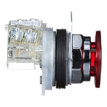 9001KR9RH13 Schneider Electric 9001 Series, Red Push Button Head, Maintained, 30mm Cutout