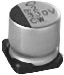UCW1C221MCL1GS Nichicon 220μF Aluminium Electrolytic Capacitor 16V dc, Surface Mount -