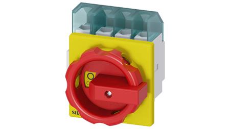 3LD2103-1TL53 Siemens 4P Pole Front Panel Isolator Switch - 25A Maximum Current, 9.5kW Power Rating, IP65