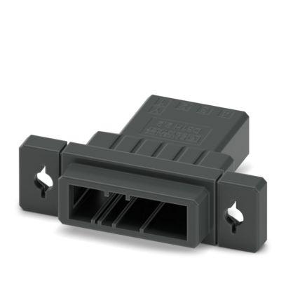 1341134 Phoenix Contact, 3.81mm Pitch, 4 Way, , Pluggable Terminal Block, Feed Through Plug, Flange Mount, Snap In Termination,