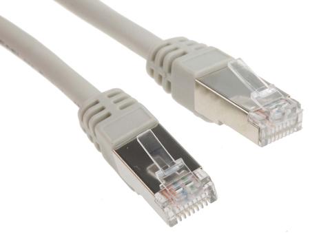 791-7056 15m Straight Through Cat6 Cable Assembly, FTP Grey LSZH