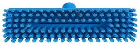 70433 Vikan Medium Bristle Blue Deck Brush, 32mm bristle length, Polyester, Polypropylene, Stainless Steel bristle material