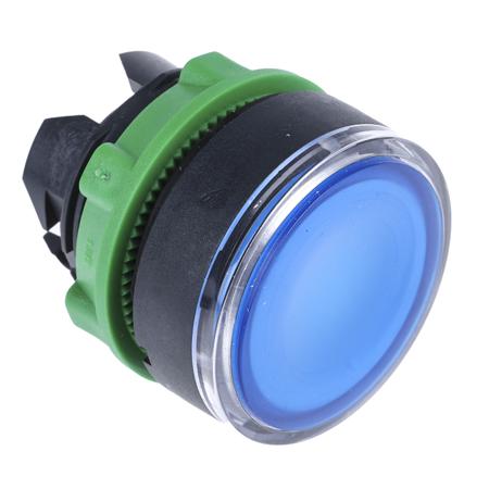 ZB5AW363 Schneider Electric Harmony XB5 Series Blue Illuminated Momentary Push Button Head, 22mm Cutout, IP66, IP67, IP69K