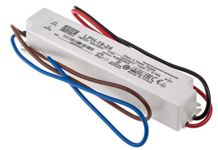 LPH-18-24 MEAN WELL LED Driver, 24V Output, 18W Output, 0 → 750mA Output, Constant Voltage