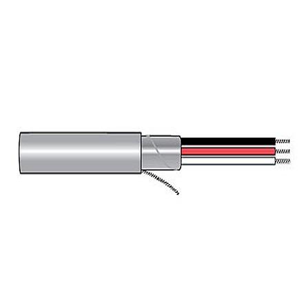 2444C SL001 Alpha Wire Alpha Essentials Communication & Control Control Cable, 2 Cores, 4 mm² 12 AWG, Screened, 1000 ft, Grey
