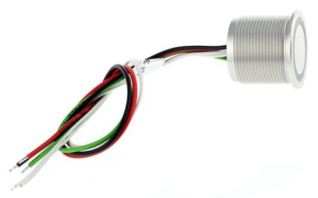 1241.3258 Schurter Illuminated Piezo Switch, NO, SPST, IP67, Pre-wired, 100 mA, -40 → +85°C