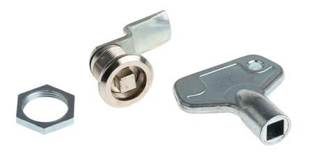 B236086 Euro-Locks a Lowe & Fletcher group Company Camlock, 12.8mm Panel-to-Tongue, 16.3 x 14.1mm Cutout, Key Unlock