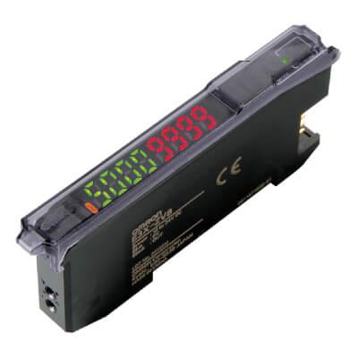E3X-ZV6 Omron Fibre Amplifier 3 μm, NPN Output Wires, 720 mW, IP50, 12 → 24 V