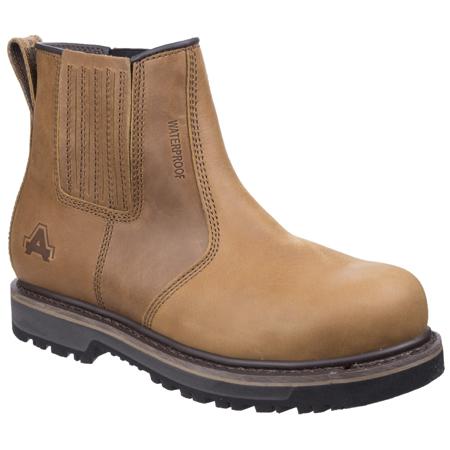 27095-45508-11 Amblers AS232 Tan Steel Toe Capped Unisex Safety Boot, UK 11, EU 46