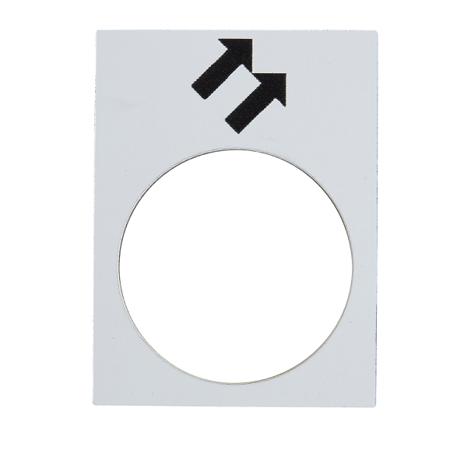 ZB2BY4964 Schneider Electric Legend for Use with XACB, XACM, None, Arrow