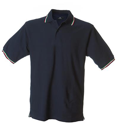 988440-L-NAVY JRC 988440 Navy 100% Cotton Polo Shirt, UK- L, EUR- L