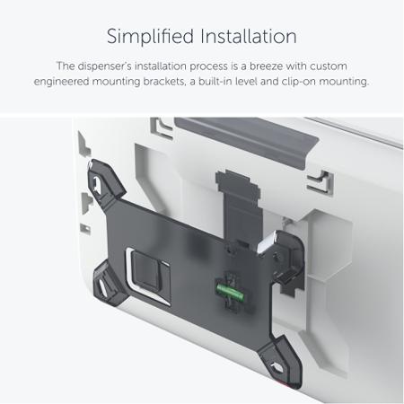 53945 Kimberly Clark White Plastic Toilet Roll Dispenser, 32.39mm x 18.42mm x 21.27mm