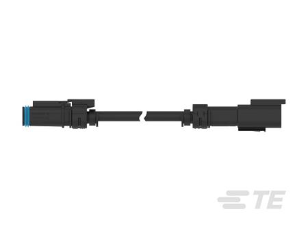 2382949-7 DT Automotive Connector Male to Female 2 Way, Crimp Termination