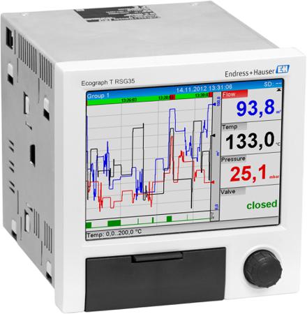 RSG35-C2A Endress+Hauser , 8 Input Channels, 6 Output Channels, Graphical Chart Recorder Measures Current, Frequency