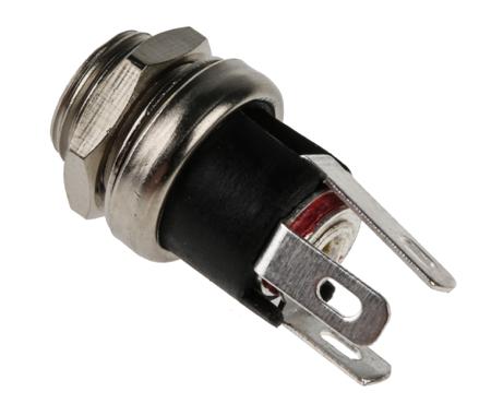 143-8914 RS PRO DC Socket, Panel Mount, length 21.3mm, Gold, Nickel