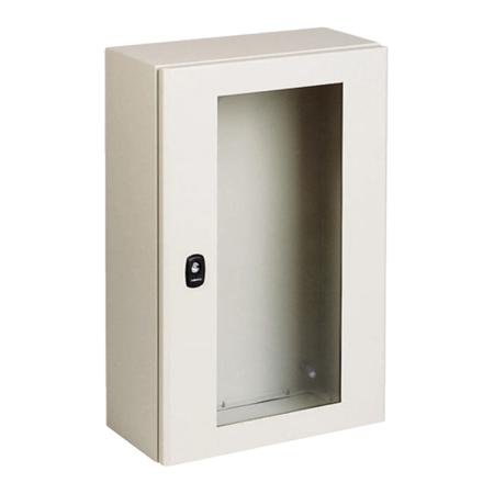 NSYS3D10630T Schneider Electric PanelSeT S3D Series Steel Wall Box, IP55, 1000 mm x 600 mm x 300mm