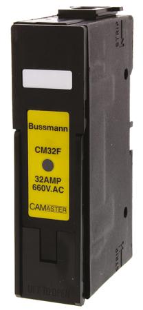 CM32F Eaton 32A Rail Mount Fuse Holder for A2 Fuse, 1P, 660V ac