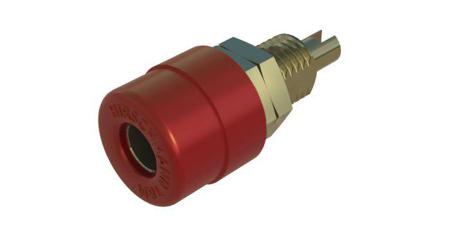 930176701 Hirschmann Test & Measurement, Red 4mm Socket, Gold Plated, 30 V ac, 60 V dc, 32A