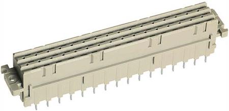 09062326858 HARTING 09 06 32 Way 5.08mm Pitch, Type F, 3 Row, Straight DIN 41612 Connector, Socket