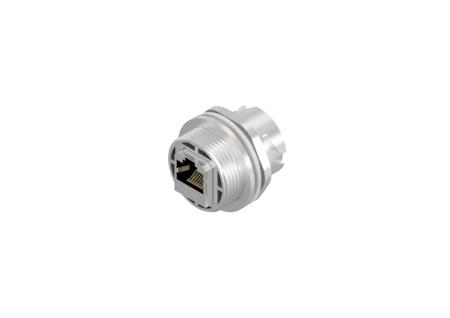 17-101754 CONEC 17 Series Single-Port RJ45 Jack Receptacle Assembly Kit, Cat5e, Shielded