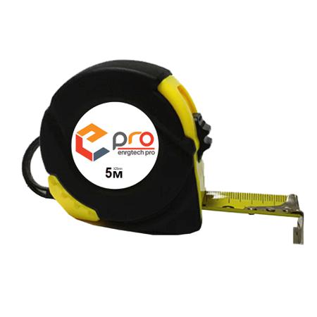 tm-5m25mmblky E-Pro High Precision Dual Scale Wear resistant 5m 25mm Retractable Measuring Tape Black Yellow