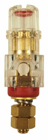 558-862 RS PRO 60A, Red Binding Post With Brass Contacts and Gold Plated - 3mm Hole Diameter