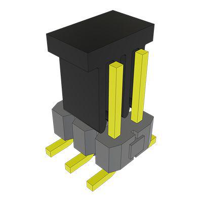 TSM-103-01-T-DV-A-P-TR Samtec TSM Series Vertical Surface Mount PCB Header, 6 Contact(s), 2.54mm Pitch, 2 Row(s), Unshrouded