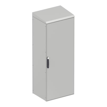 NSYSC1260 Schneider Electric Spacial Series Grey Galvanised Steel Enclosure, Grey Lid, 85 x 1207 x 625mm