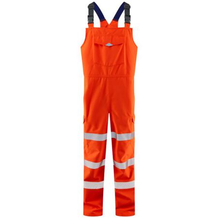BB01-O-LEO-3XL Leo Workwear Orange Hi Vis Overalls, XXXL