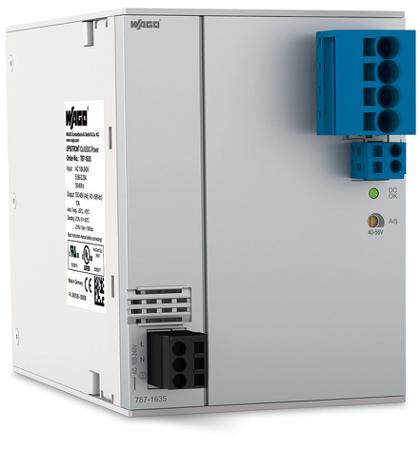 787-1635 WAGO Switching Power Supply, , 48V dc, 10A, 480W, 100 → 240V ac Input Voltage