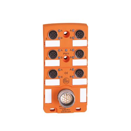 EBC008 ifm electronic EBC Series Sensor Box, M12, 6 port