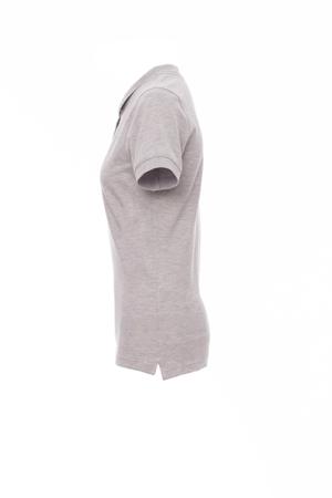 000841-0554-13001-S Payperwear VENICE LADY MELANGE Grey 10% Polyester, 90% Cotton Polo Shirt, UK- S, EUR- S