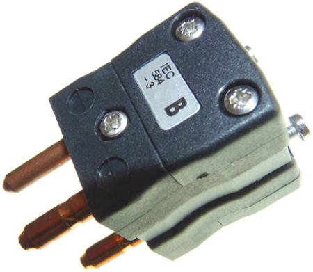 771-9060 RS Pro JIS Duplex Thermocouple Plug Connector for use with Type B Thermocouple Standard