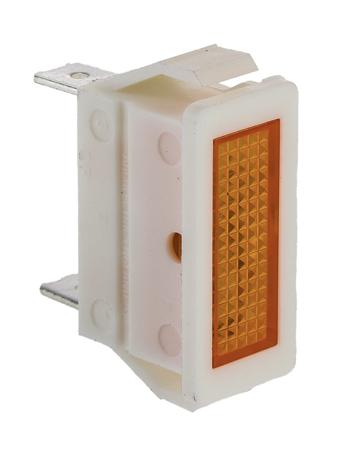 C0430FQNBA Arcolectric (Bulgin) Ltd 0430 Series Orange Neon Panel Mount Indicator, 250V, 28.2 x 11.5mm Mounting Hole Size, Solder
