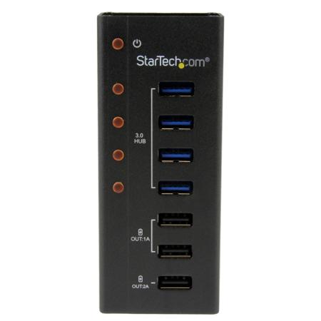 ST4300U3C3 StarTech.com 7x USB A Port Hub, USB 3.0 - AC Adapter Powered