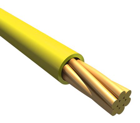 1857 YL005 Alpha Wire Hook-up Wire PVC Series Yellow 0.75 mm² Hook Up Wire, 18 AWG, 7/0.40 mm, 30m, PVC Insulation,