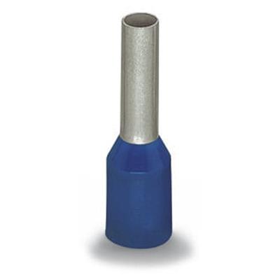 216-206-1 WAGO, 216 Insulated Ferrule, 15mm Pin Length, 4.7mm Pin Diameter, Blue