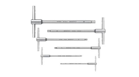 PB 1204.SET 10 PB SWISS TOOLS 6 piece T Shape Metric Hex Key Set, 3 mm, 4 mm, 5 mm, 6 mm, 8 mm, 10 mm