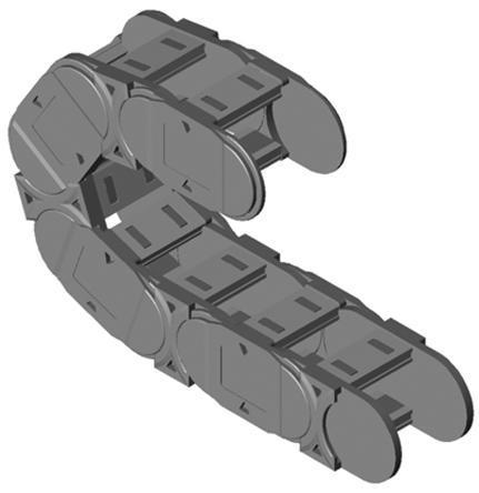 E4-32-17-075-0 Igus E4.32, e-chain Black Igumid G Cable Chain Trunking, W168 mm x D32mm, L1m