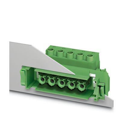 1765667 Phoenix Contact, 10.16mm Pitch, DFK, 3 Way, , Pluggable Terminal Block, Feed Through Plug, Screw, Screw Termination,