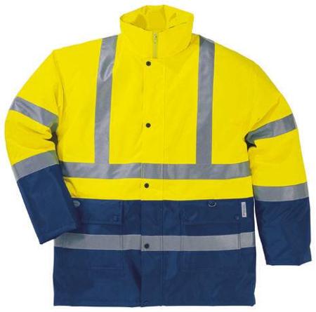 STRA2JAXG Delta Plus Yellow/Navy Unisex XL Polyester Hi Vis Jacket