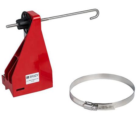 121541 Brady , Steel Ball Valve Lockout, 101.6mm Attachment Point