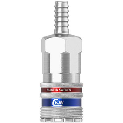 104102005 CEJN Aluminium, Steel Male Pneumatic Quick Connect Coupling, 1/2in Hose Barb