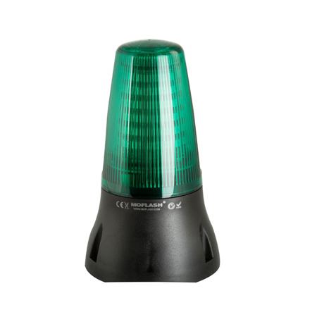 LEDA125-02-04 Moflash LEDA125 Series Green Sounder Beacon, 24 V dc, IP65, Wall Mount, 90dB at 1 Metre