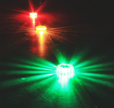 NSPULSARPRO-G LED, Multiple Effect Beacon Pulsar Series, Green, Magnetic, 3.7 V