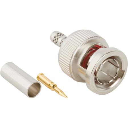 112521 Amphenol RF  Series, Plug Cable Mount BNC Connector, 75Ω, Crimp Termination, Straight Body