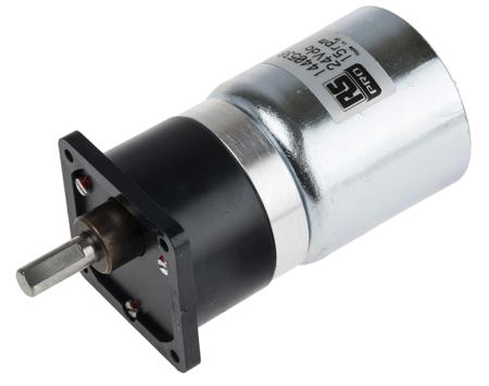 144-0538 RS Pro, 24 V dc, 0.7 (Torque Continuous) Nm, 1.8 (Torque Intermittent) Nm, Brushed DC Geared Motor, Output Speed 26 rpm