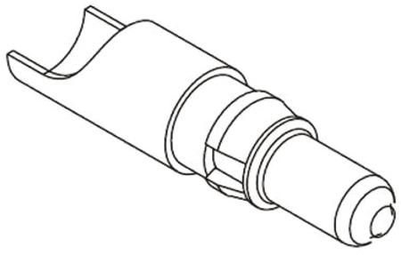 09030006103 HARTING 09 03 , Straight , Male , Copper Alloy , Backplane Connector Contact